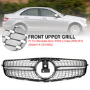 Diamond Front Bumper Grille Grill Fit C-Class Benz W204 C300 C350 2008-2014