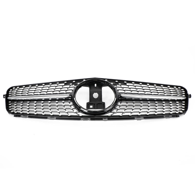 Diamond Front Bumper Grille Grill Fit C-Class Benz W204 C300 C350 2008-2014