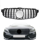 GTR Style Front Bumper Grill Grille fit Mercedes W205 C250 C300 C43 2015-2018