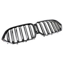 2020-2022 BMW X6 G06 M50i W/Camera Hole Front Bumper Grille Grill Black