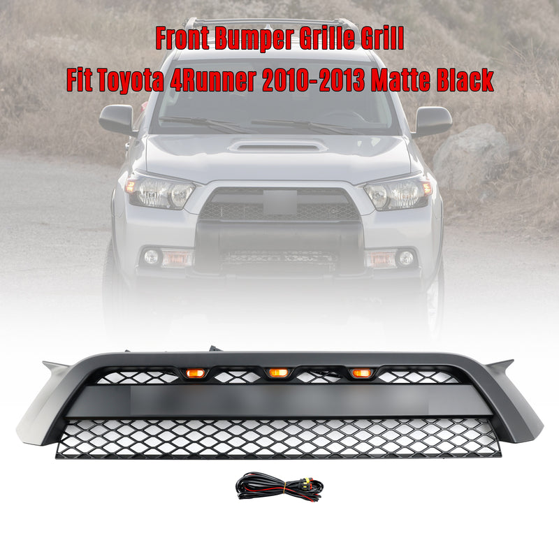 Toyota 4Runner | 2010-2013 | 4Runner | TRD Pro Grille | Matte Black + Toyota Letter + LED Lights