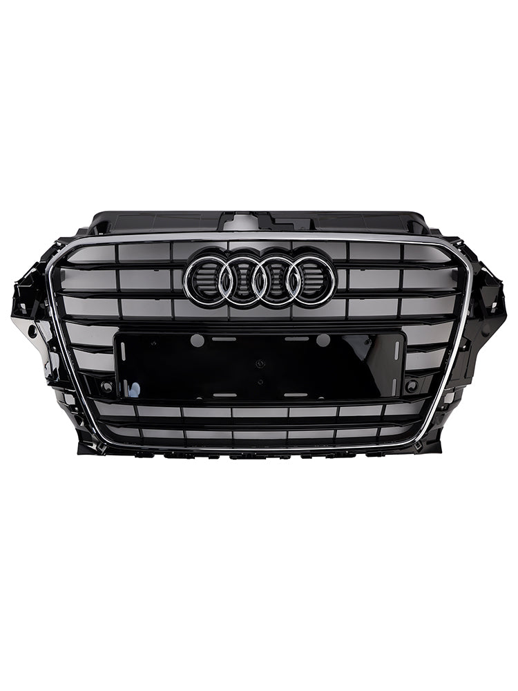 Front Bumper Grille Grill 8V3853651 Fit Audi A3 S3 2013-2016 Chrome