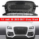 Audi Q5 2013-2017 Gloss Black RSQ5 Style Honeycomb Mesh Sport Hex Grill Replacement Generic