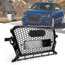 Audi Q5 2013-2017 Gloss Black RSQ5 Style Honeycomb Mesh Sport Hex Grill Replacement Generic