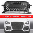 Audi Q5 2013-2017 Honeycomb Grill RSQ5 Style Mesh Sport Hex Grill Gloss Black Generic