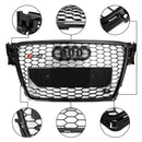 Audi A4/S4 B8 2009-2012 RS4 Style Honeycomb Sport Mesh Hex Grille Grill Black