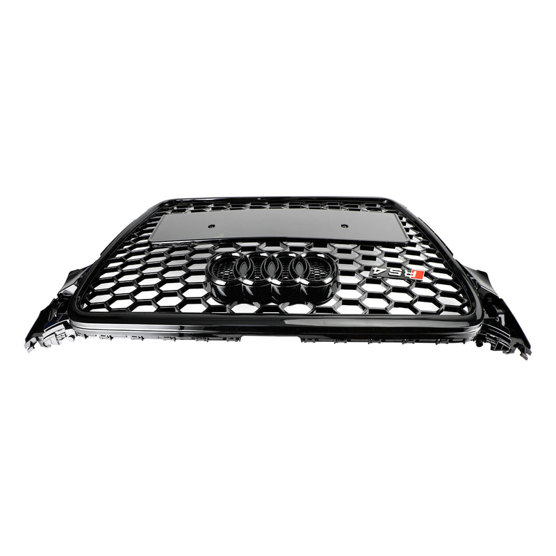 2009-2012 Audi A4/S4 B8 Grill Replacement RS4 Style Honeycomb Sport Mesh Hex Grille Black Generic