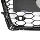 2009-2012 Audi A4/S4 B8 Grill Replacement RS4 Style Honeycomb Sport Mesh Hex Grille Black Generic