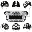 Audi A4 S4 2013-2016 Gloss Black RS4 Style Mesh Front Bumper Grille Grill