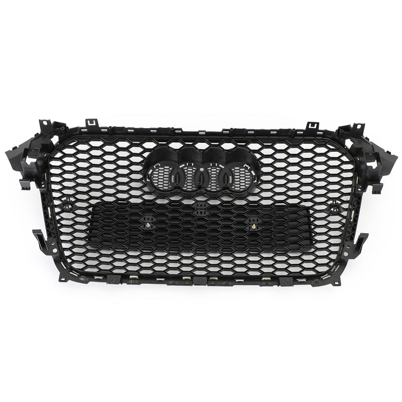 Audi A4 S4 2013-2016 Gloss Black RS4 Style Mesh Front Bumper Grille Grill