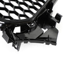 Audi A4 S4 2013-2016 Gloss Black RS4 Style Mesh Front Bumper Grille Grill