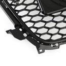 Audi A4 S4 2013-2016 Gloss Black RS4 Style Mesh Front Bumper Grille Grill