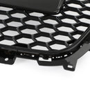 Audi A4 S4 2013-2016 Gloss Black RS4 Style Mesh Front Bumper Grille Grill