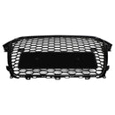 2013-2016 Audi A4 S4 RS4 Style Mesh Front Bumper Grille Grill Gloss Black