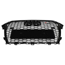2013-2016 Audi A4 S4 RS4 Style Mesh Front Bumper Grille Grill Gloss Black Generic