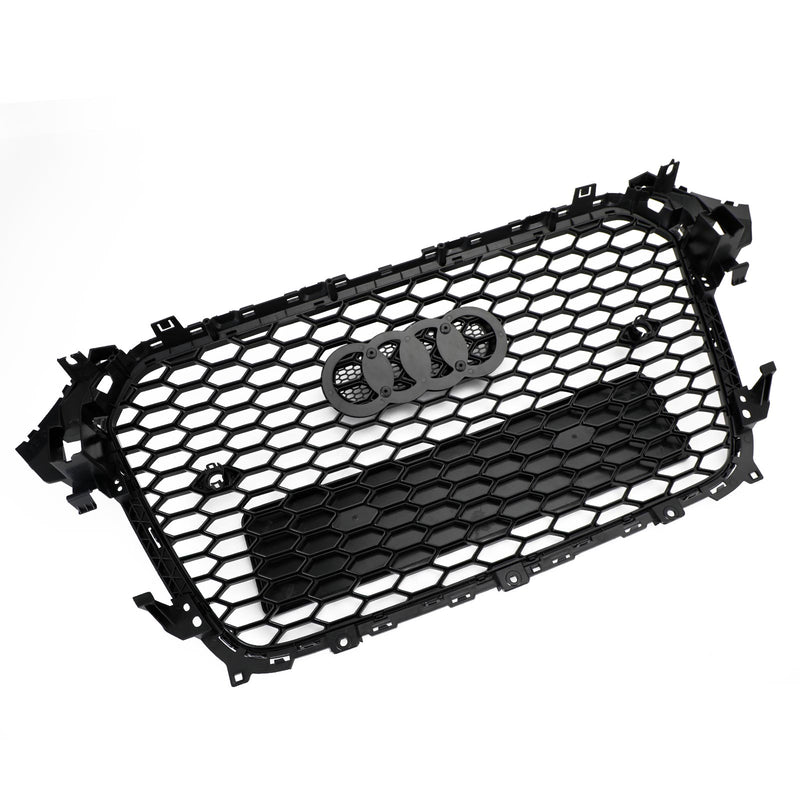 2013-2016 Audi A4 S4 RS4 Style Mesh Front Bumper Grill Grille Gloss Black