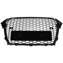 2013-2016 Audi A4 S4 Grill RS4 Style Mesh Front Bumper Gloss Black Grill Generic