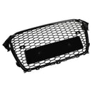 2013-2016 Audi A4 S4 RS4 Style Mesh Front Bumper Grille Grill Gloss Black Generic