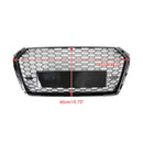 2017-2019 Audi A4/S4 B9 Black RS4 Style Honeycomb Mesh Hex Grille Grill Generic