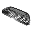 2017-2019 Audi A4/S4 B9 Black RS4 Style Honeycomb Mesh Hex Grille Grill Generic