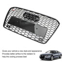 2013-2016 Audi A5 S5 B8.5 Grill Replacement RS5 Style Honeycomb Hex Mesh Front Bumper Grill Generic