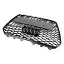 2013-2016 Audi A5 S5 B8.5 Grill Replacement RS5 Style Honeycomb Hex Mesh Front Bumper Grill Generic