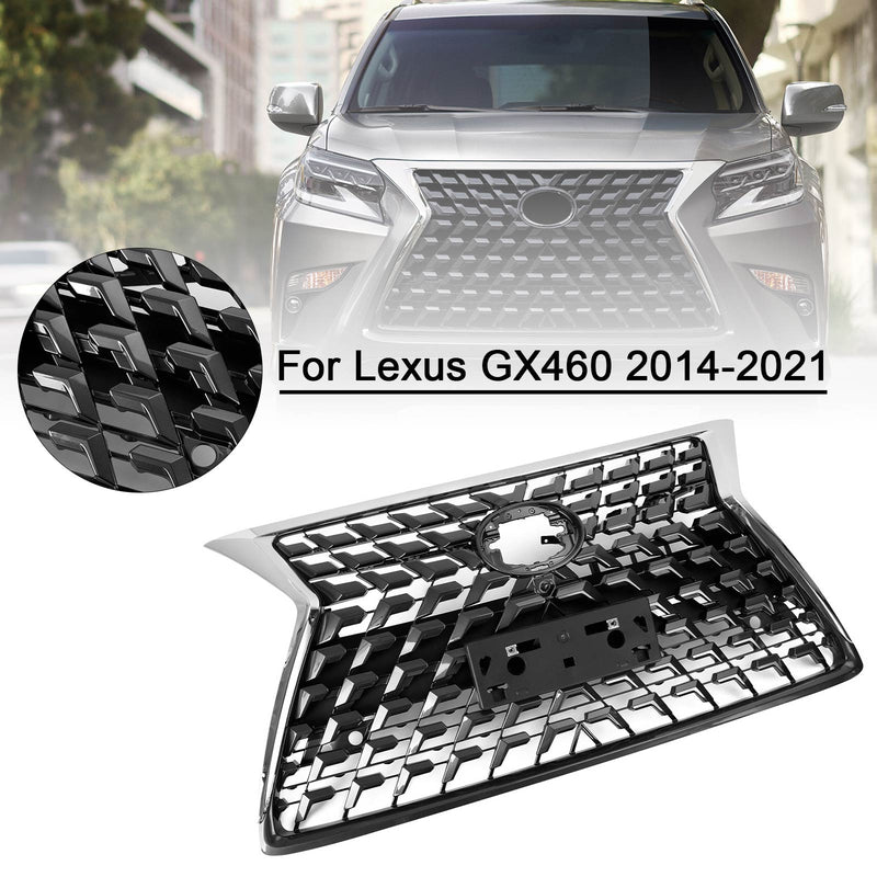 Lexus GX460 Front Upper Grille Bumper Grill Chrome Black Generic 2014-2018-2021