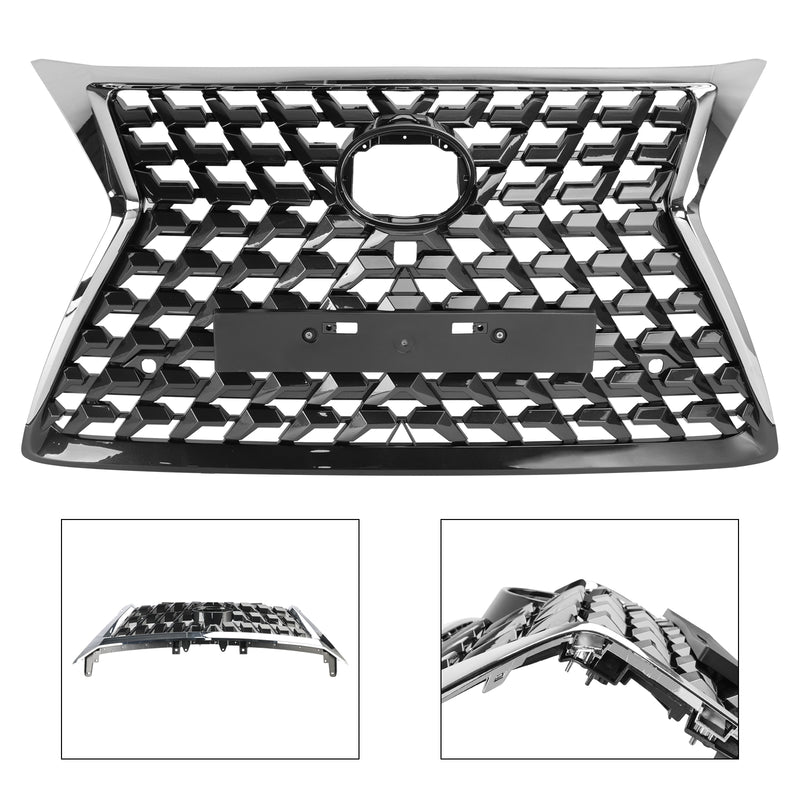 Front Upper Grille Bumper Grill Fit Lexus GX460 2014-2021 Black Chrome