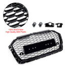 Audi A3 8V 2017-2019 RS3 Style Honeycomb Mesh Front Bumper Grille  Black