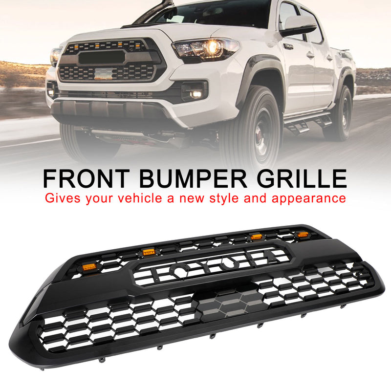 With LED Lights 2016-2023 Tacoma Trd Pro Grille Generic