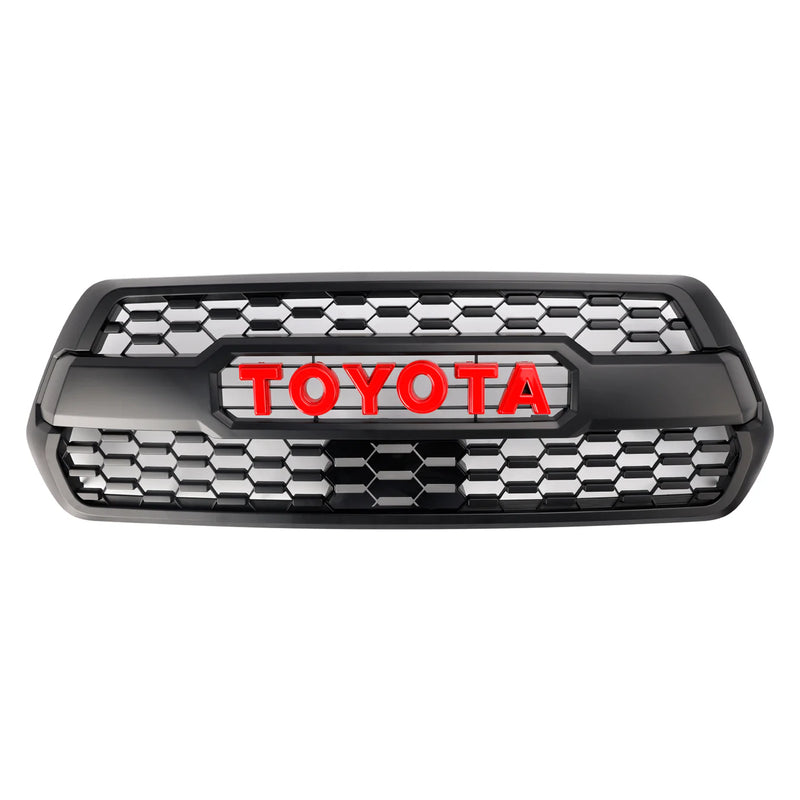 RED/White Letter Tacoma TRD PRO 2016-2023 Toyota Front Grill Replacement Toyota letter