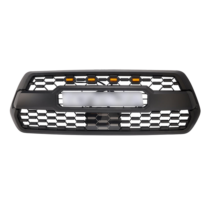 Toyota Tacoma 2016-2023 TRD PRO Style Grille Front Bumper Grill With RGB Color LED Light UP Letter