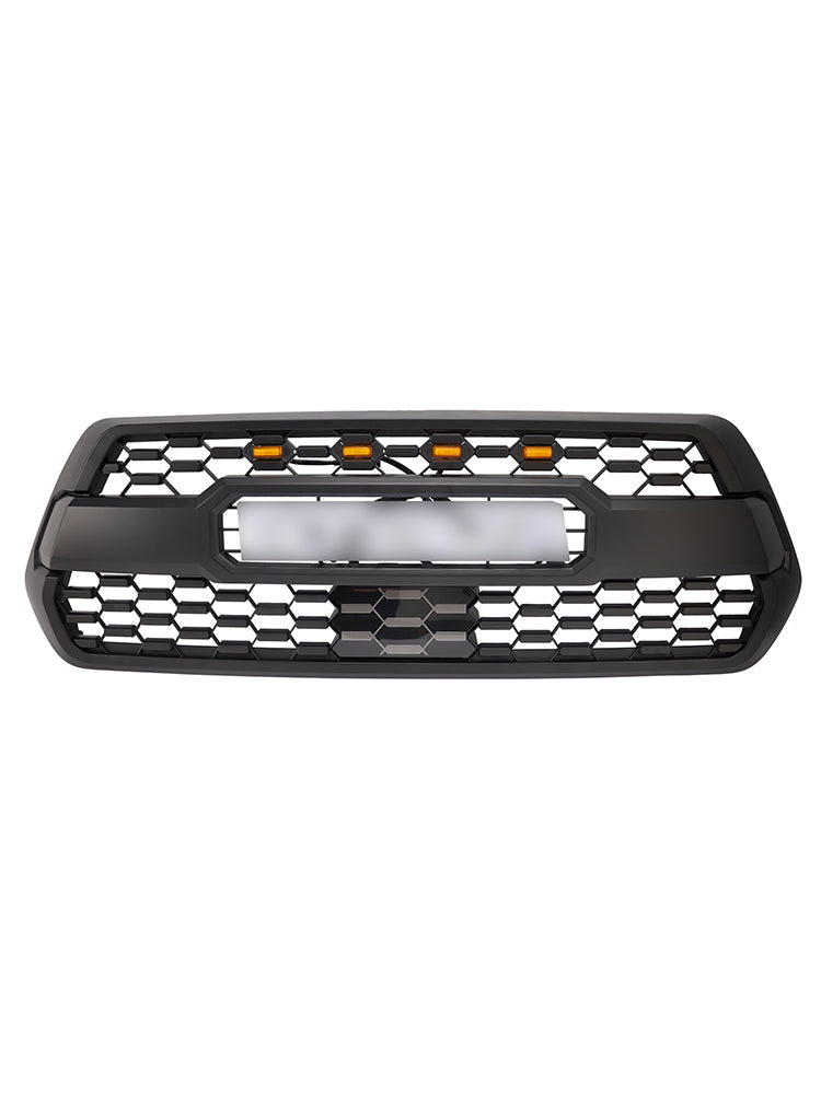 2016-2023 Toyota Tacoma TRD PRO Style Grille Front Bumper Grill With RGB Color LED Light UP Letter & Sensor Cover