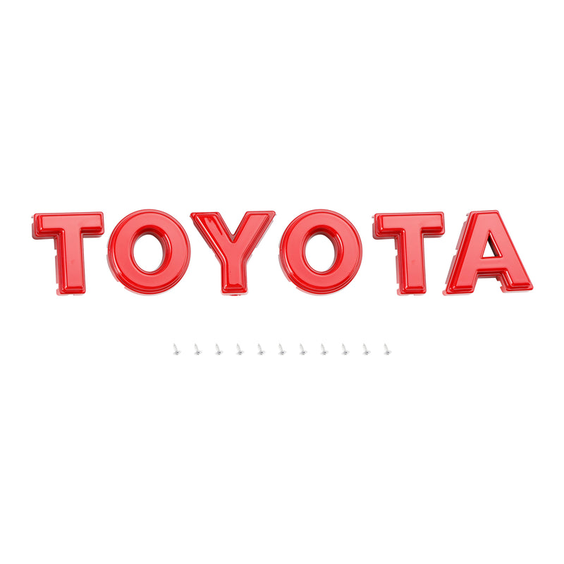 RED/White Letter Tacoma TRD PRO 2016-2023 Toyota Front Grill Replacement Toyota letter
