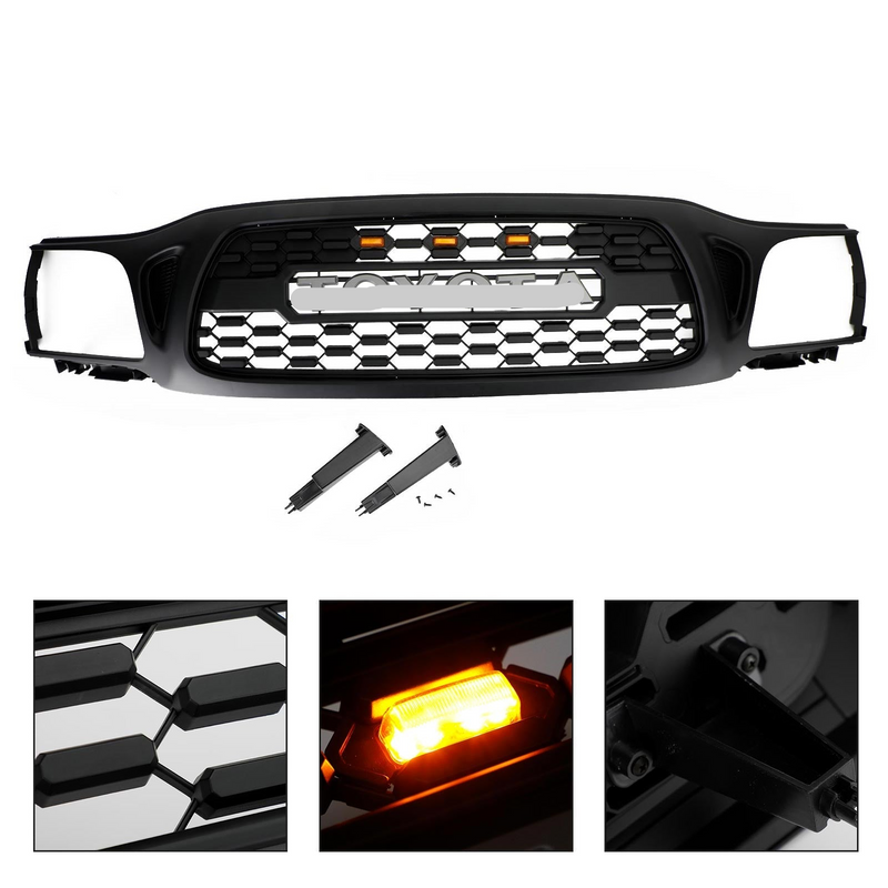 Toyota Tacoma | 2001-2004 | TRD PRO | LED Lights + Toyota Letter + Grill Acrylic Badge