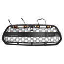 15-18 Ford Transit MK8 Raptor Matt Black Front Bumper Grille Grill w/LED