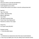 2010-2013 Toyota Tundra TRD PRO Black Honeycomb Front Bumper Grill Grille