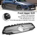 19-23 Benz W177 A-CLASS Diamond Front Bumper Black/Chrome Grill