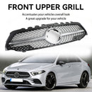 19-23 Benz W177 A-CLASS Diamond Front Bumper Black/Chrome Grill