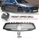 19-23 Benz W177 A-CLASS Diamond Front Bumper Black/Chrome Grill