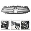 Diamond Front Bumper Grille Grill Fit Mercedes Benz A-Class W177 2019-2023 Black