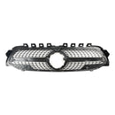 Diamond Front Bumper Grille Grill Fit Mercedes Benz A-Class W177 2019-2023 Black