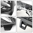 Diamond Front Bumper Grille Grill Fit Mercedes Benz A-Class W177 2019-2023 Black