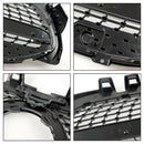 Diamond Front Bumper Grille Grill Fit Mercedes Benz A-Class W177 2019-2023 Black