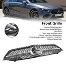 Benz A-Class W177 2019-2023 Black Diamond Front Bumper Grill Grille