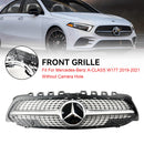 Benz A-Class W177 2019-2023 Black Diamond Front Bumper Grill Grille