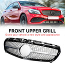 Mercedes Benz A CLASS W176 2013-2015 Front Bumper Grille Grill Black/Chrome