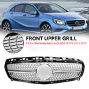 Mercedes Benz A CLASS W176 2013-2015 Front Bumper Grille Grill Black/Chrome