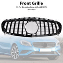 2013-2015 Mercedes Benz A CLASS W176 Gloss Black Front Bumper Grille Grill