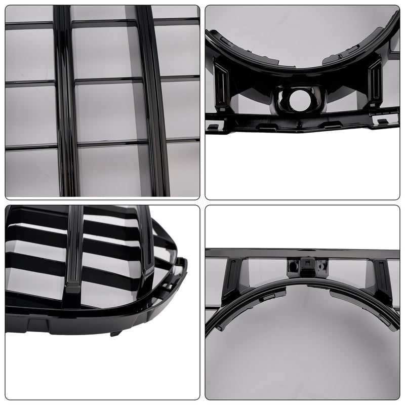 GT Style Front Bumper Grill Grille Fit Mercedes Benz GLC X253 C253 2015-2019
